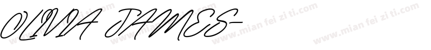 OLIVIA JAMES字体转换